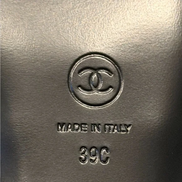 CHANEL Satin Woven Slingback Flats - Picture 3 of 5